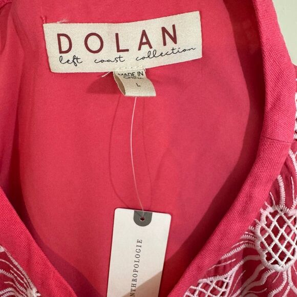 Dolan Left Coast Linen Floral Jacket in Pink | NWT New | Anthropologie | Large - Picture 9 of 13